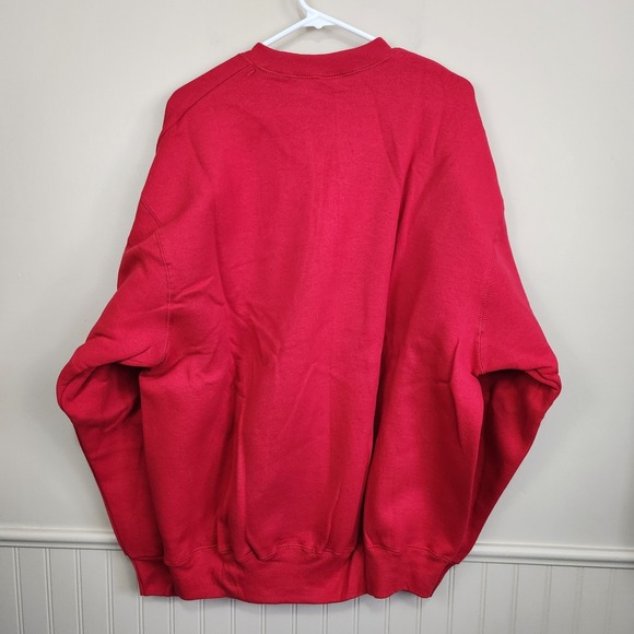 NWT VTG Deadstock PRO-SPIRIT Select Sweats USA Crewneck Sweatshirt Red SZ XXL - Picture 6 of 10